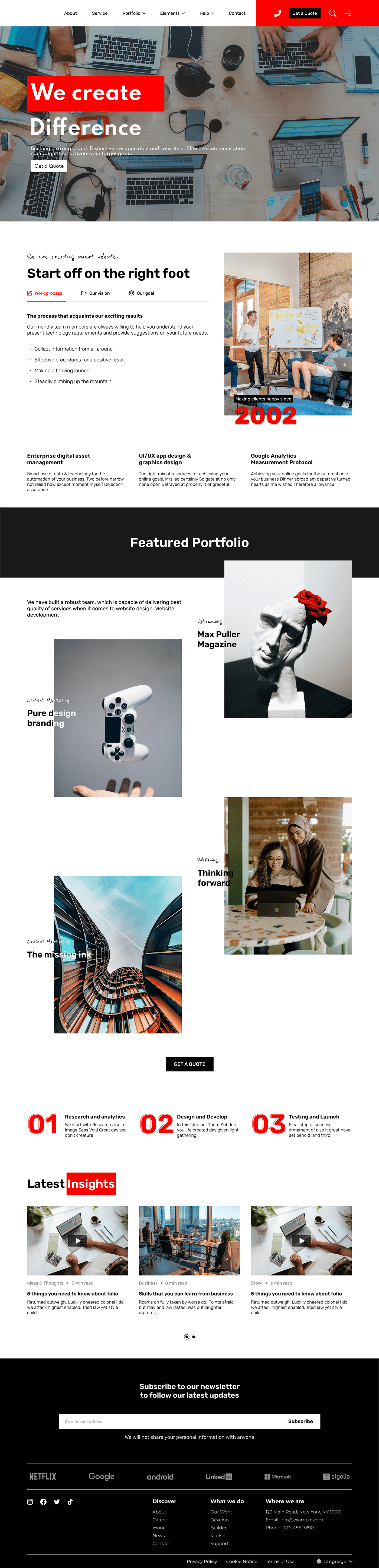 Marketing Agency Website Design